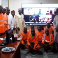 Project team handling the on going construction of a 24 blocks of flats for Nigerian Army beside DICON Kaduna.